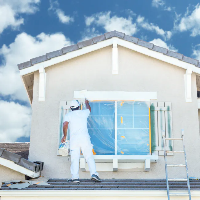 painting contractor performing exterior painting easton pa